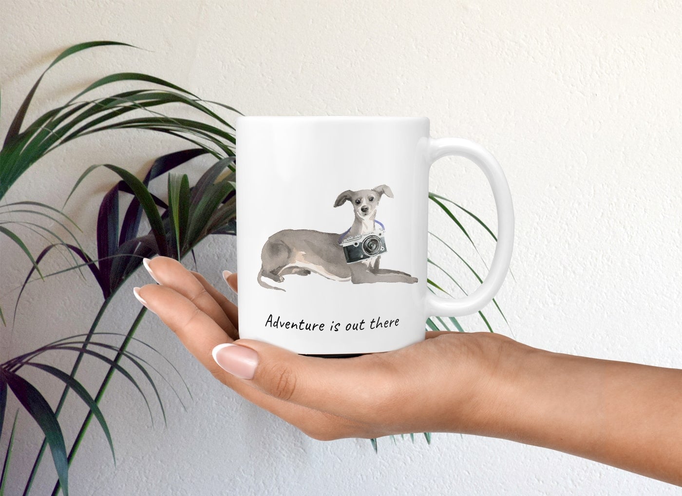 Adventure is out there Italian greyhound dog mug (Illustrated collection) 11 Adventure is out there Italian greyhound dog mug (Illustrated collection) - Image 9