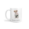 Adventure is out there Jack Russell dog mug (Illustrated collection) 2 adventure is out there dog mug jack russel handle left white