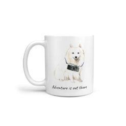 Adventure is out there Japanese Spitz dog mug (Illustrated collection)