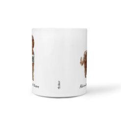 adventure is out there dog mug labradoodle front view white