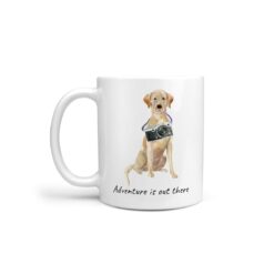Adventure is out there Labrador retriever dog mug (Illustrated collection)