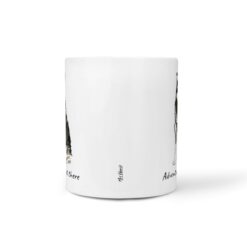 Adventure is out there Malamute dog mug (Illustrated collection) 16 adventure is out there dog mug malamute front view white