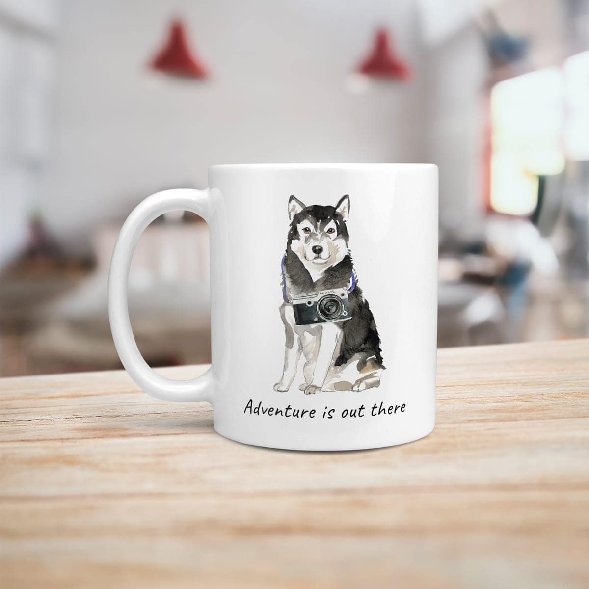 Adventure is out there Malamute dog mug (Illustrated collection) 6 Adventure is out there Malamute dog mug (Illustrated collection) - Image 4