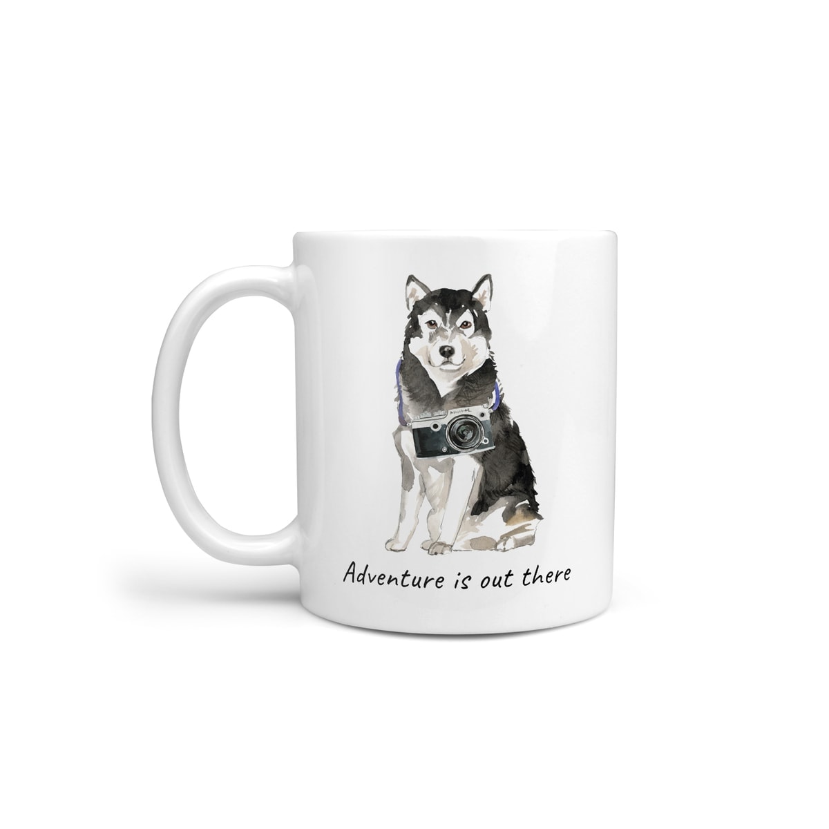 Adventure is out there Malamute dog mug (Illustrated collection) 3 Adventure is out there Malamute dog mug (Illustrated collection)