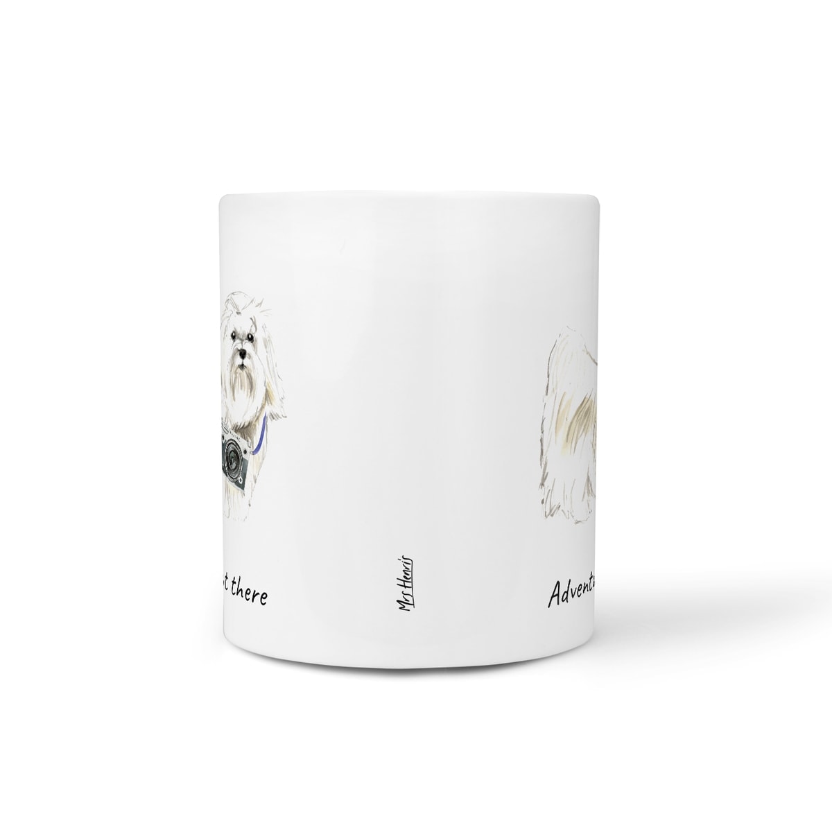Adventure is out there Maltese dog mug (Illustrated collection) 8 Adventure is out there Maltese dog mug (Illustrated collection) - Image 6