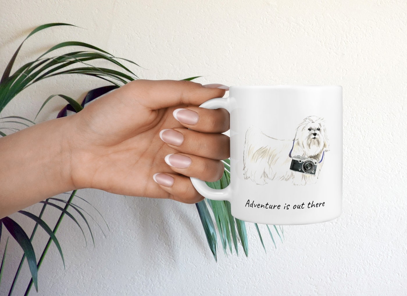 Adventure is out there Maltese dog mug (Illustrated collection) 9 Adventure is out there Maltese dog mug (Illustrated collection) - Image 7