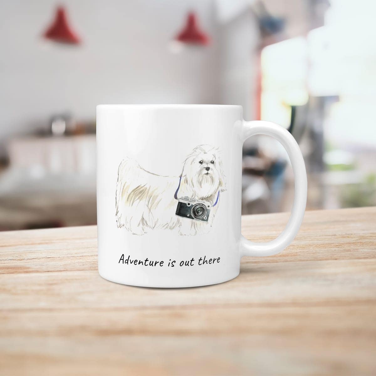 Adventure is out there Maltese dog mug (Illustrated collection) 10 Adventure is out there Maltese dog mug (Illustrated collection) - Image 8