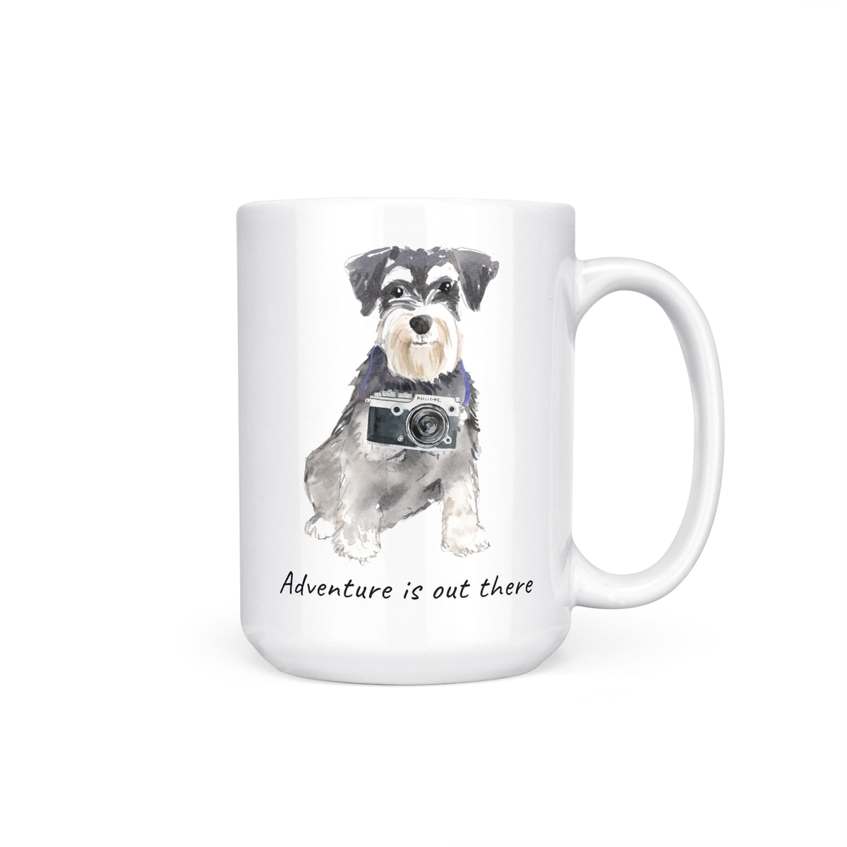 Adventure is out there Miniature Schnauzer dog mug (Illustrated collection) 7 Adventure is out there Miniature Schnauzer dog mug (Illustrated collection) - Image 5