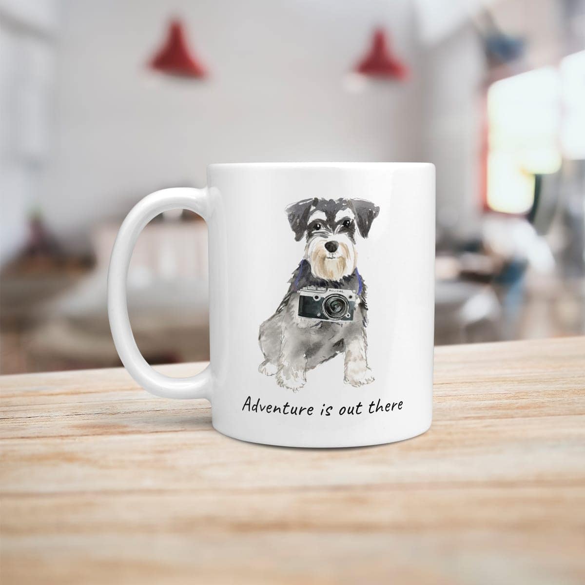 Adventure is out there Miniature Schnauzer dog mug (Illustrated collection) 6 Adventure is out there Miniature Schnauzer dog mug (Illustrated collection) - Image 4