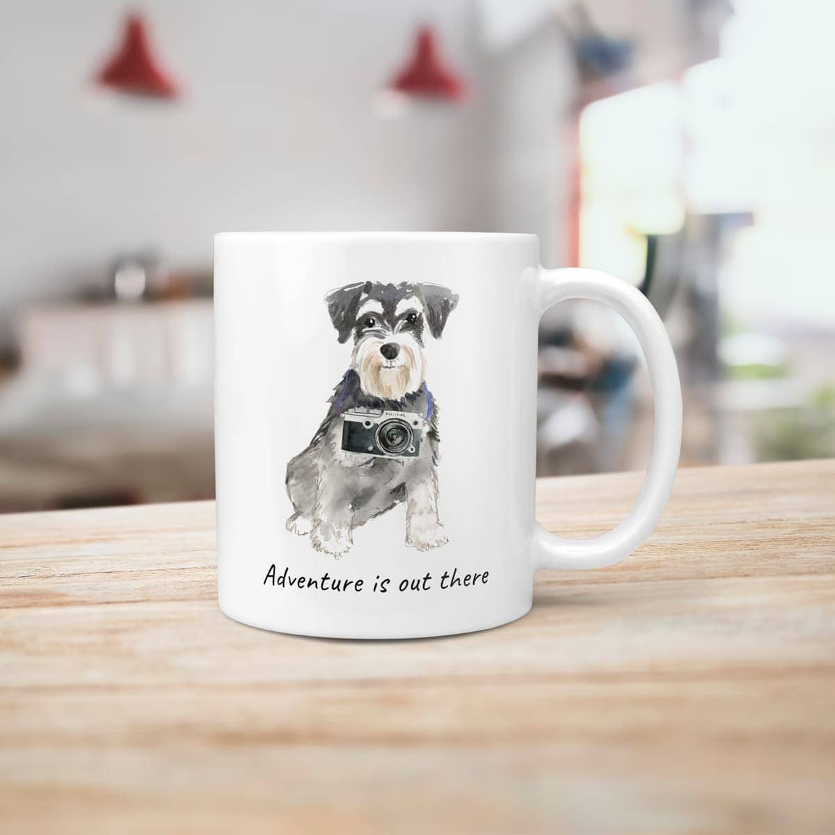 Adventure is out there Miniature Schnauzer dog mug (Illustrated collection) 10 Adventure is out there Miniature Schnauzer dog mug (Illustrated collection) - Image 8