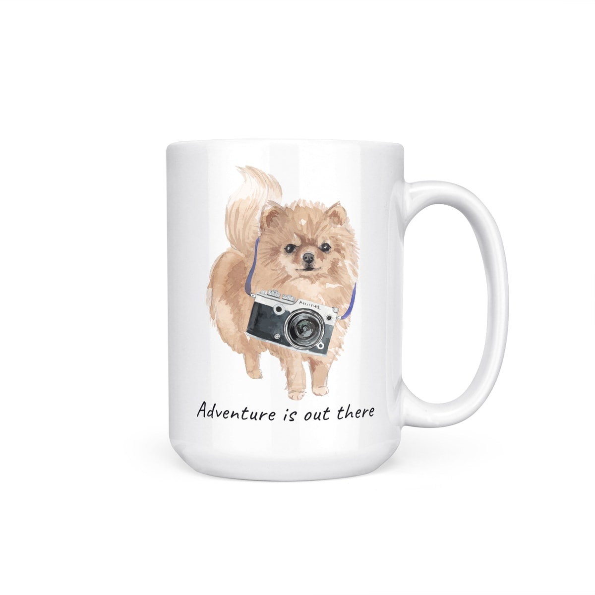 Adventure is out there Pomeranian dog mug (Illustrated collection) 7 Adventure is out there Pomeranian dog mug (Illustrated collection) - Image 5
