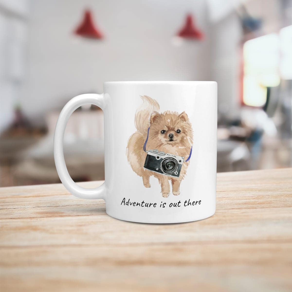 Adventure is out there Pomeranian dog mug (Illustrated collection) 6 Adventure is out there Pomeranian dog mug (Illustrated collection) - Image 4