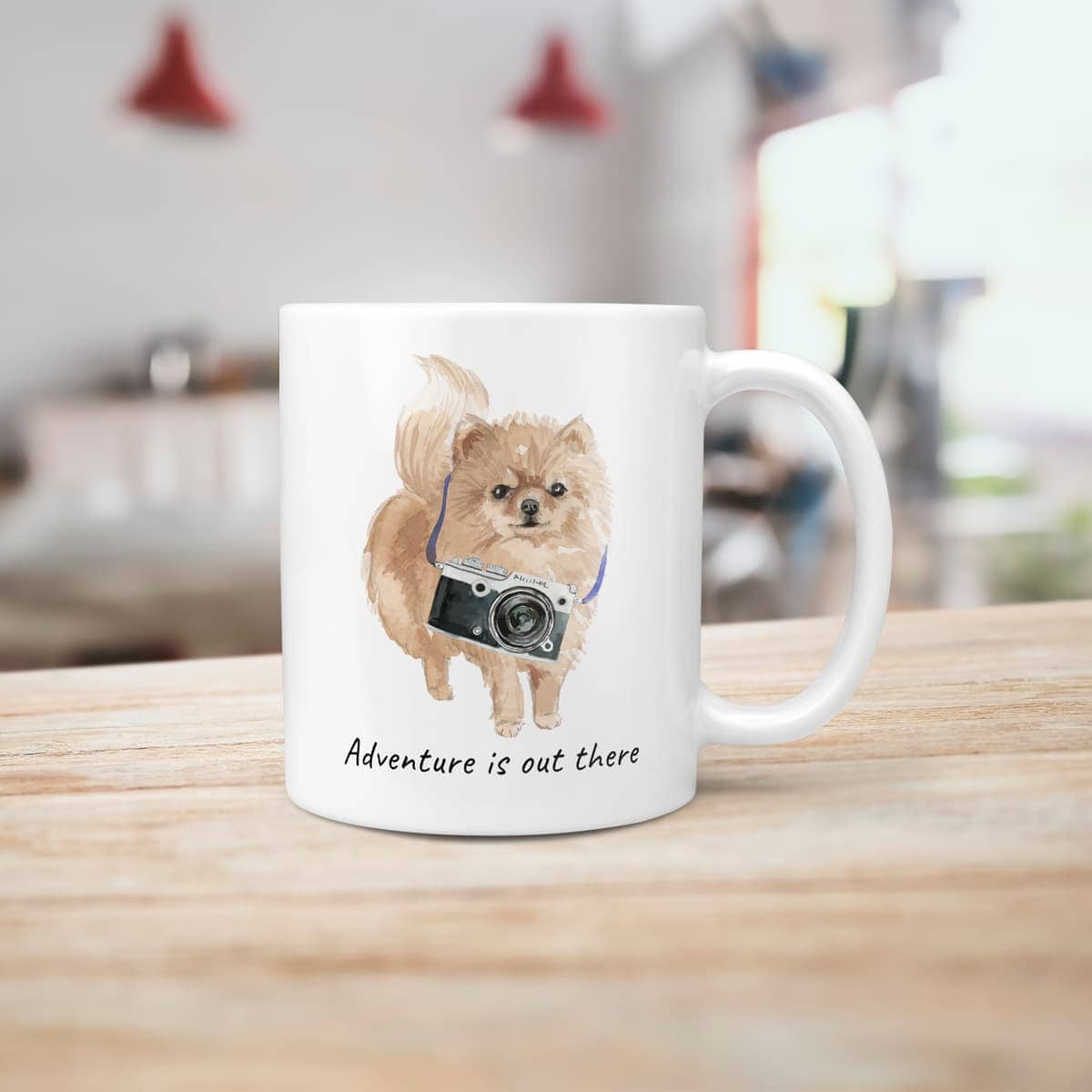 Adventure is out there Pomeranian dog mug (Illustrated collection) 10 Adventure is out there Pomeranian dog mug (Illustrated collection) - Image 8