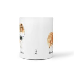 Adventure is out there Rough Collie dog mug (Illustrated collection) 16 adventure is out there dog mug rough collie front view white