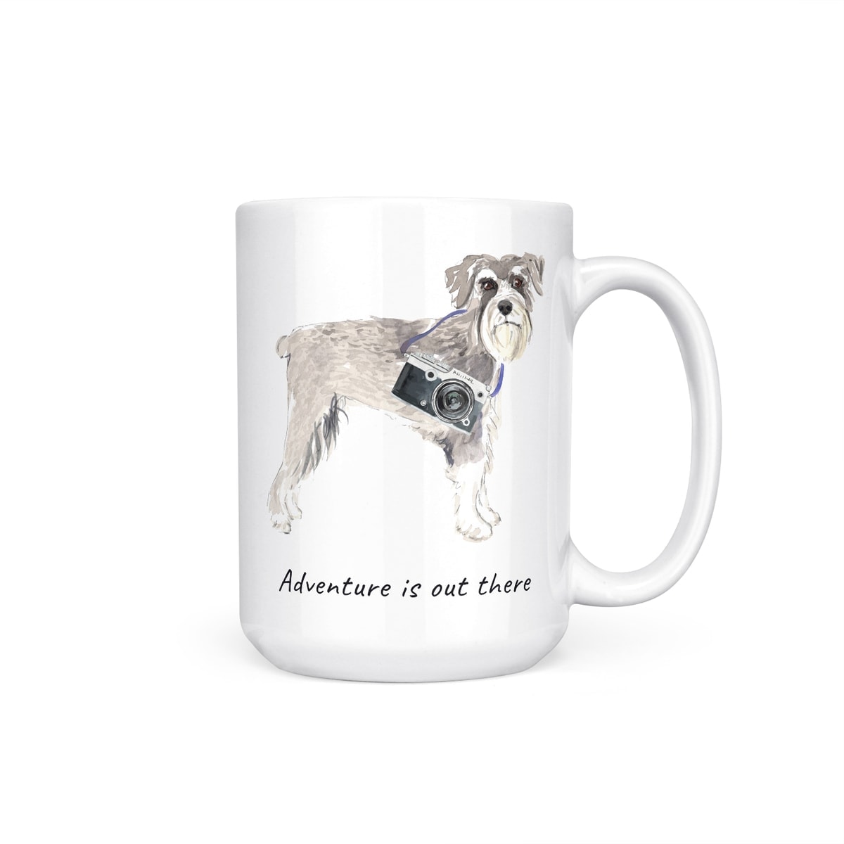 Adventure is out there Schnauzer dog mug (Illustrated collection) 7 Adventure is out there Schnauzer dog mug (Illustrated collection) - Image 5