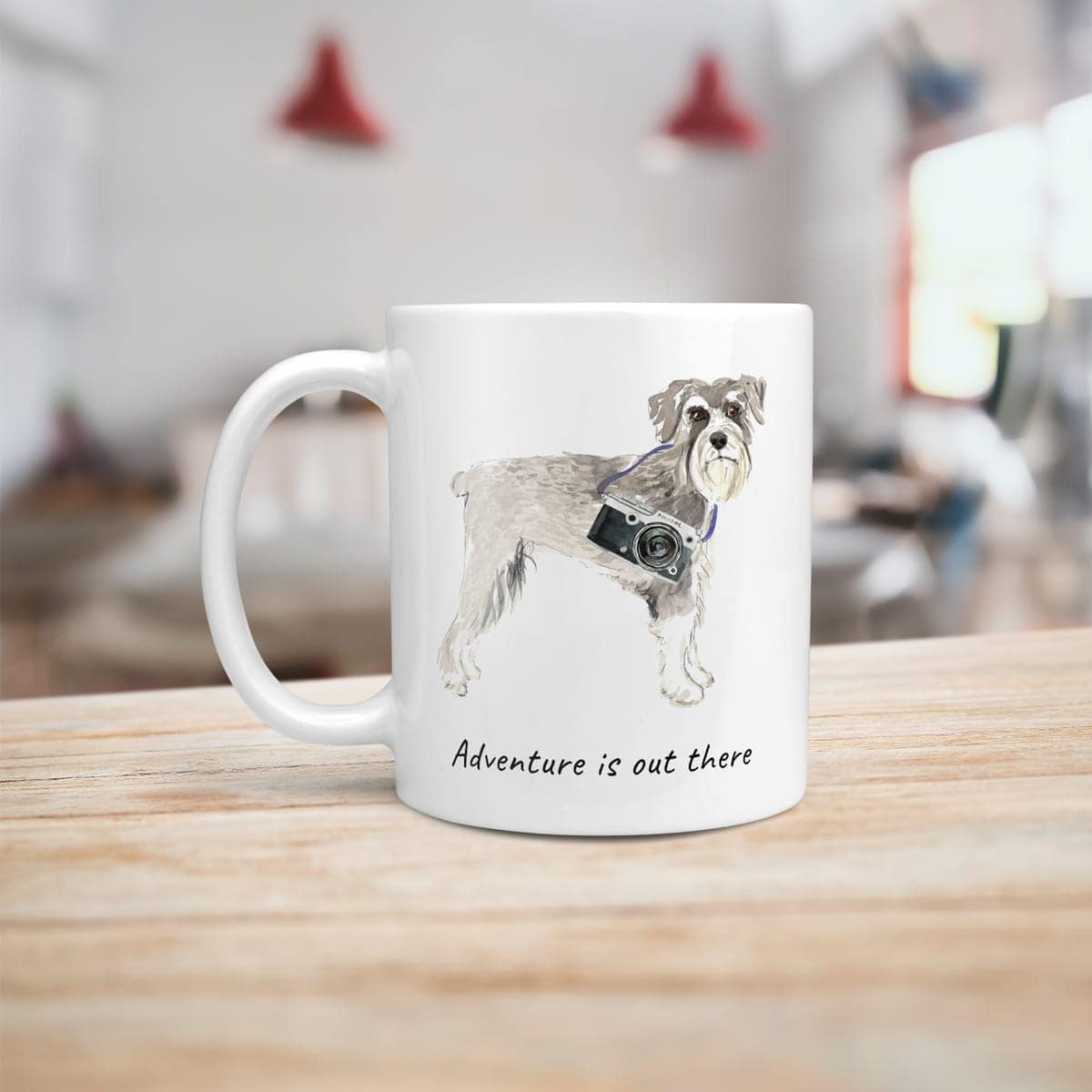 Adventure is out there Schnauzer dog mug (Illustrated collection) 6 Adventure is out there Schnauzer dog mug (Illustrated collection) - Image 4