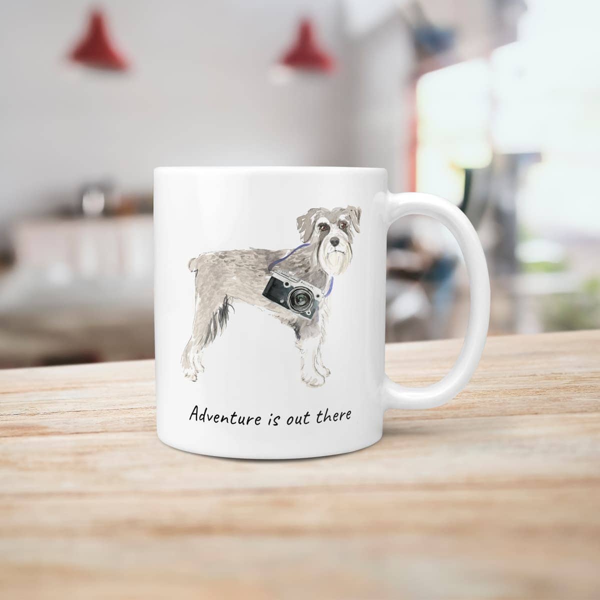 Adventure is out there Schnauzer dog mug (Illustrated collection) 10 Adventure is out there Schnauzer dog mug (Illustrated collection) - Image 8