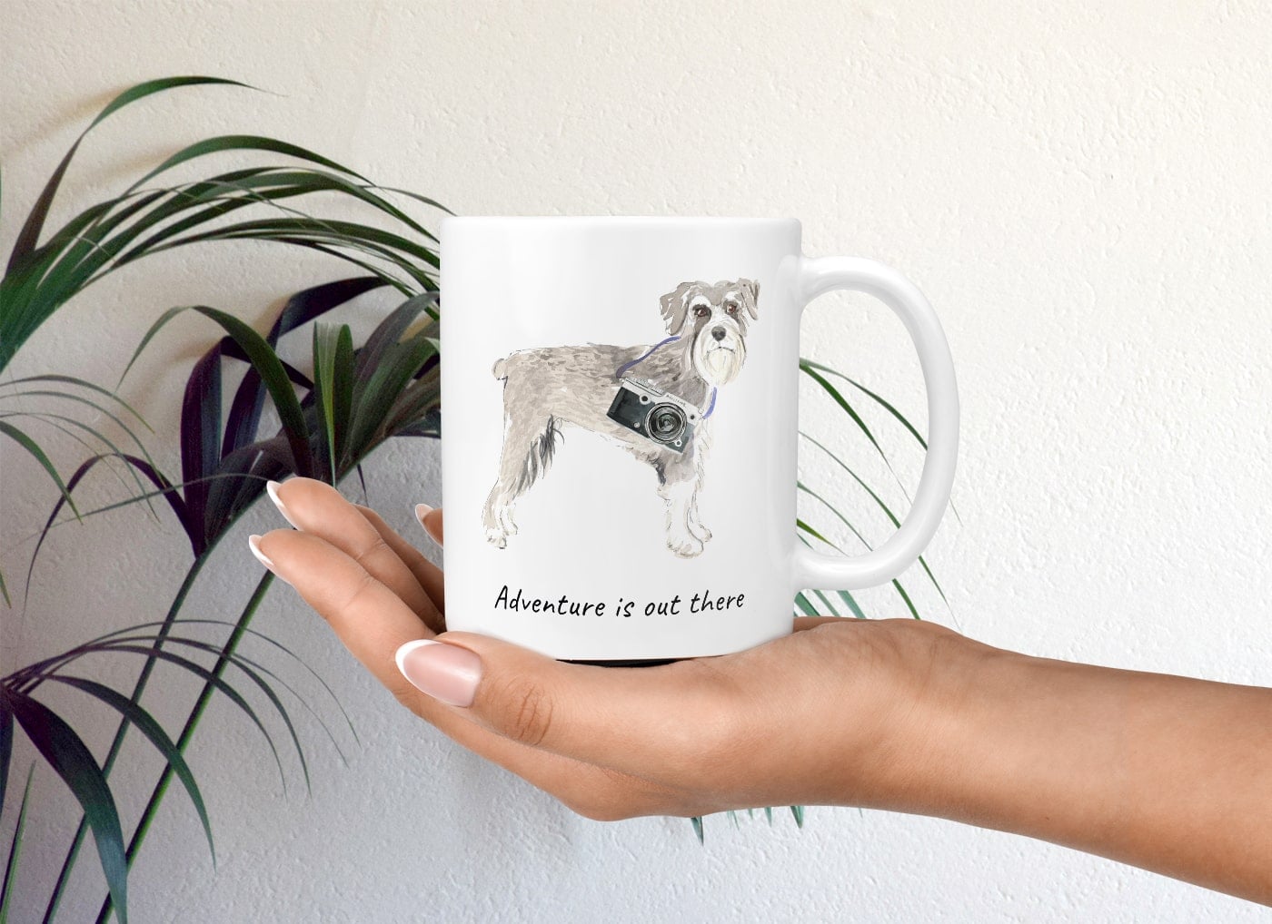 Adventure is out there Schnauzer dog mug (Illustrated collection) 11 Adventure is out there Schnauzer dog mug (Illustrated collection) - Image 9