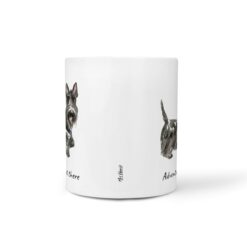 adventure is out there dog mug scottish terrier front view white
