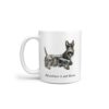 Adventure is out there Scottish Terrier dog mug (Illustrated collection) 2 adventure is out there dog mug scottish terrier handle left white