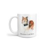 Adventure is out there Shetland Sheepdog dog mug (Illustrated collection) 1 adventure is out there dog mug shetland sheepdog handle left white