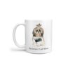 Adventure is out there Shih tzu Long hair dog mug (Illustrated collection) 2 adventure is out there dog mug shih tzu long hair handle left white