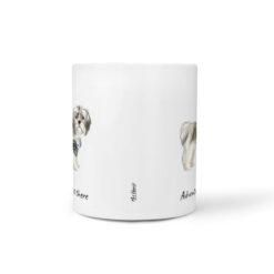 Adventure is out there Shih tzu Short hair dog mug (Illustrated collection) 16 adventure is out there dog mug shih tzu short hair front view white