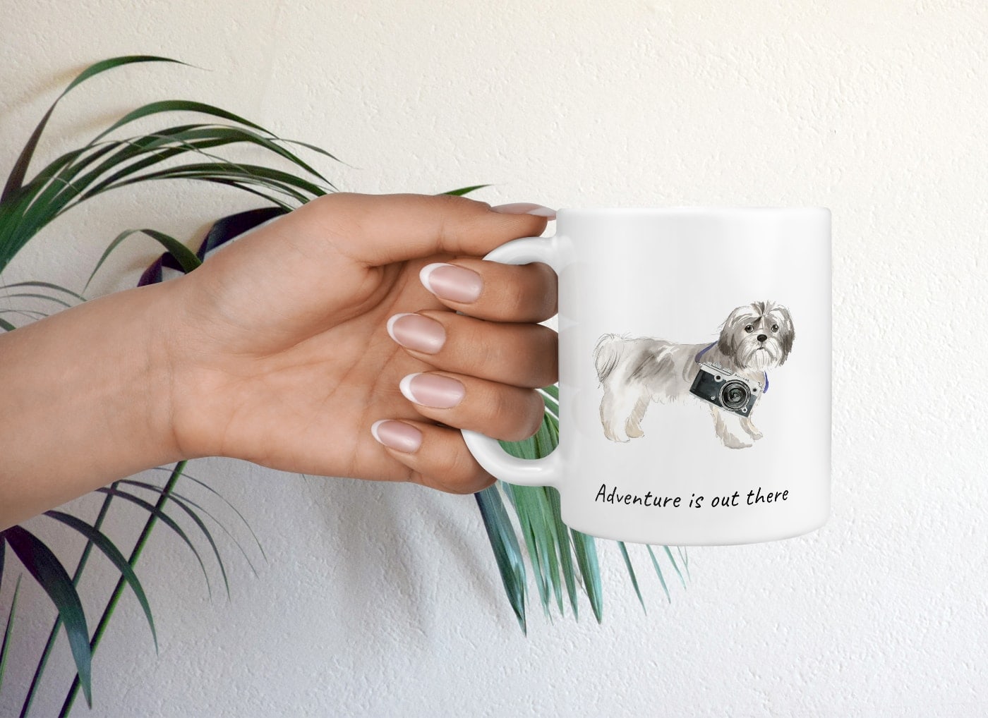 Adventure is out there Shih tzu Short hair dog mug (Illustrated collection) 9 Adventure is out there Shih tzu Short hair dog mug (Illustrated collection) - Image 7