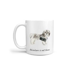 Adventure is out there Shih tzu Short hair dog mug (Illustrated collection)