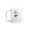 Adventure is out there Spinone Italiano dog mug (Illustrated collection) 2 adventure is out there dog mug spinone italiano handle left white