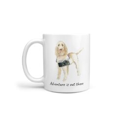 Adventure is out there Spinone Italiano dog mug (Illustrated collection)