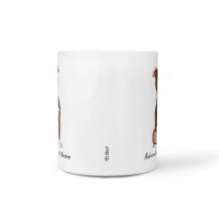 Adventure is out there Staffordshire Bull Terrier dog mug (Illustrated collection) 16 adventure is out there dog mug staffordshire bull terrier front view white