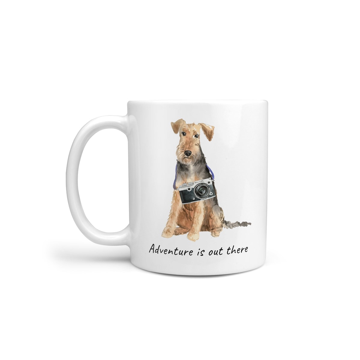 Adventure is out there Welsh Terrier dog mug (Illustrated collection) 3 Adventure is out there Welsh Terrier dog mug (Illustrated collection)