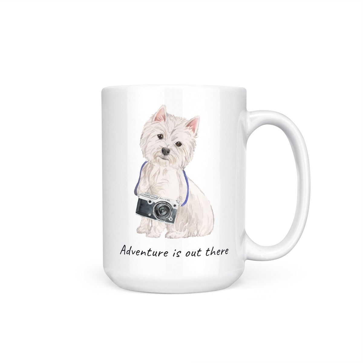 Adventure is out there Westie dog mug (Illustrated collection) 7 Adventure is out there Westie dog mug (Illustrated collection) - Image 5