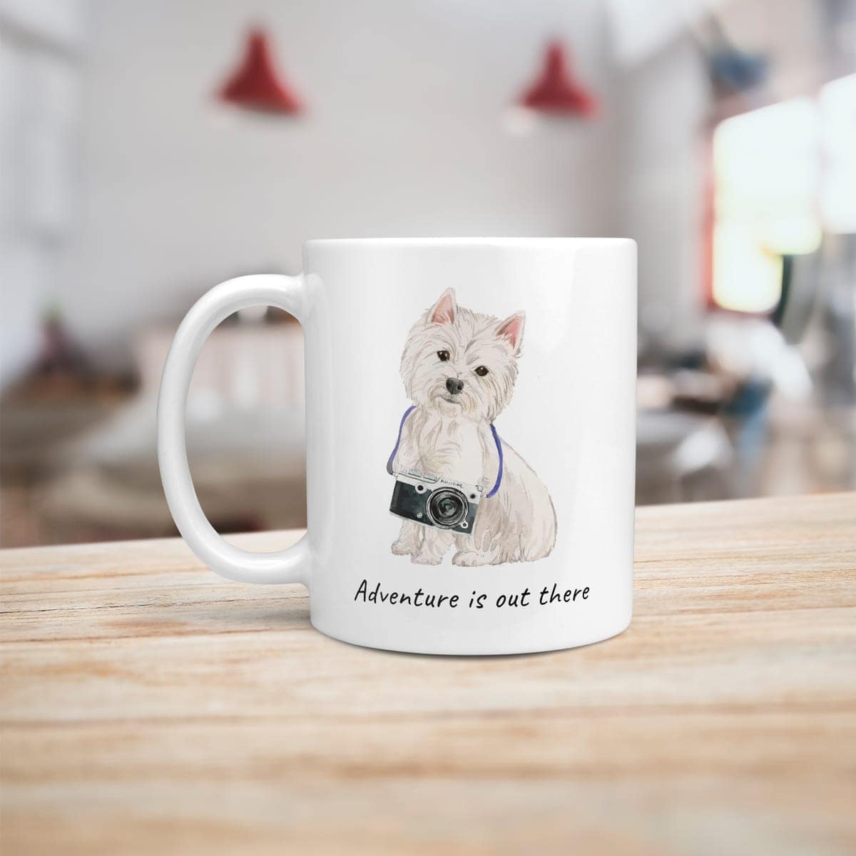 Adventure is out there Westie dog mug (Illustrated collection) 6 Adventure is out there Westie dog mug (Illustrated collection) - Image 4