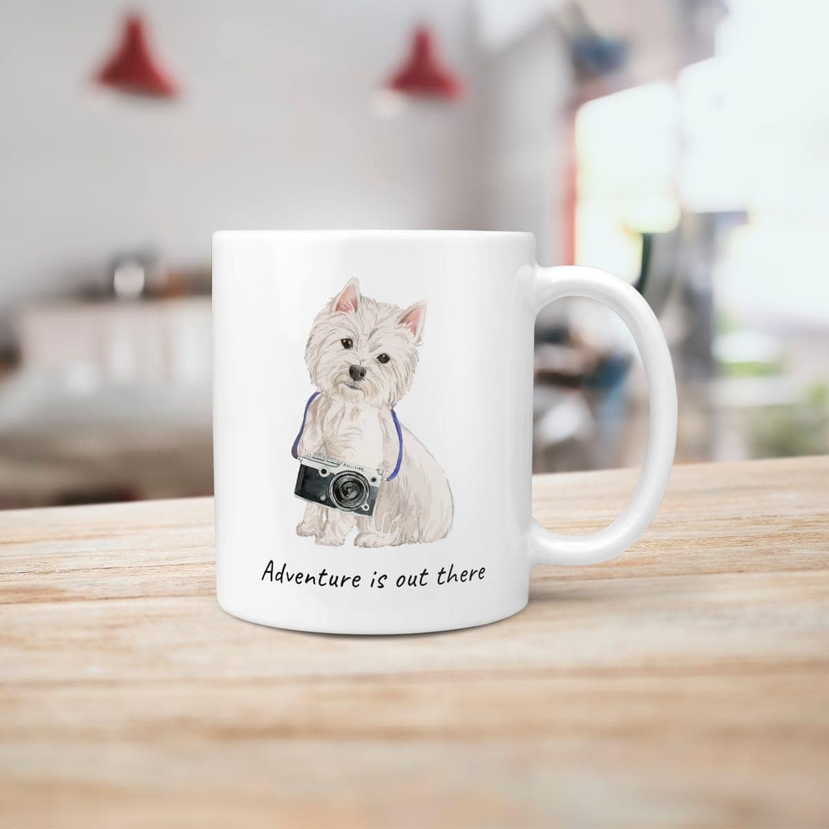 Adventure is out there Westie dog mug (Illustrated collection) 10 Adventure is out there Westie dog mug (Illustrated collection) - Image 8