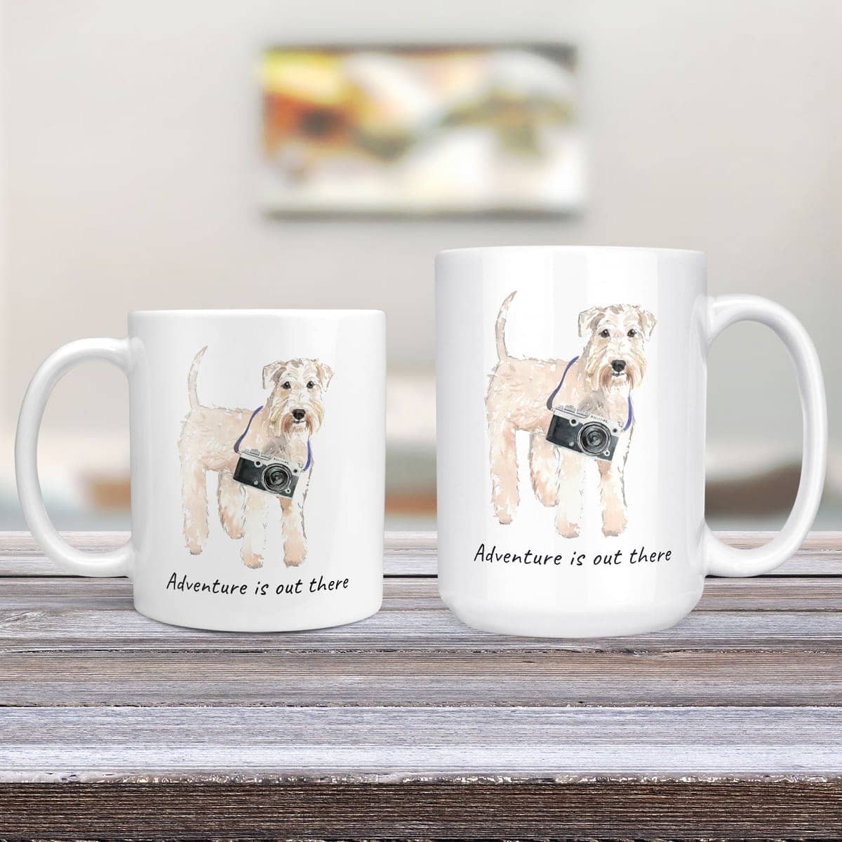 Adventure is out there Wheaten Terrier dog mug (Illustrated collection) 4 Adventure is out there Wheaten Terrier dog mug (Illustrated collection) - Image 2