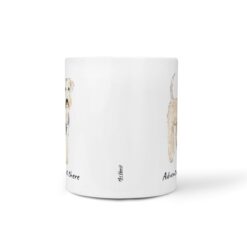 Adventure is out there Wheaten Terrier dog mug (Illustrated collection) 16 adventure is out there dog mug wheaten terrier front view white