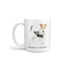 adventure is out there dog mug wire haired fox terrier handle left white