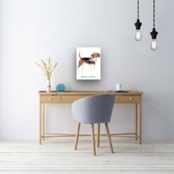 adventure is out there portrait canvas beagle 12x16 office