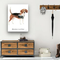 adventure is out there portrait canvas beagle 30x40 hall