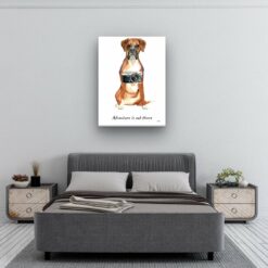 adventure is out there portrait canvas boxer 30x40 bedroom