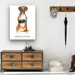 adventure is out there portrait canvas boxer 30x40 hall
