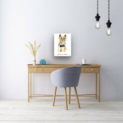 Adventure is out there Cairn Terrier dog canvas print illustration. Pre-stretched wall art ready to hang 10 adventure is out there portrait canvas cairn terrier 12x16 office
