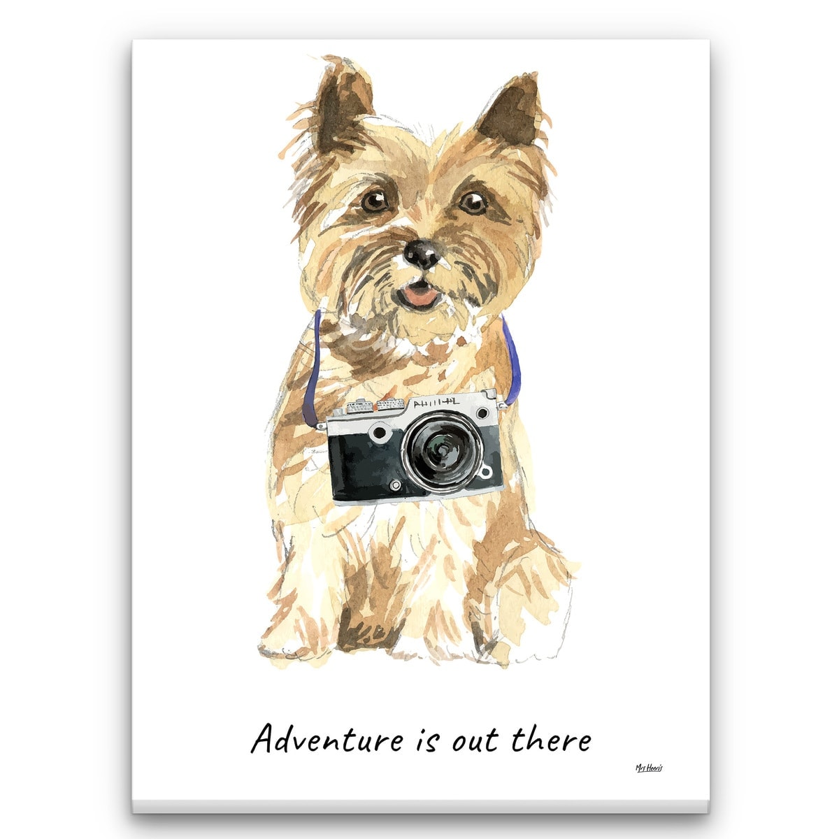 Adventure is out there Cairn Terrier dog canvas print illustration. Pre-stretched wall art ready to hang 3 Adventure is out there Cairn Terrier dog canvas print illustration. Pre-stretched wall art ready to hang