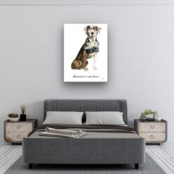adventure is out there portrait canvas catahoula leopard dog 30x40 bedroom