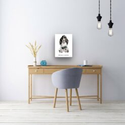 Adventure is out there Cocker Spaniel dog canvas print illustration. Pre-stretched wall art ready to hang 10 adventure is out there portrait canvas cocker spaniel 12x16 office