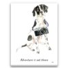 adventure is out there portrait canvas english pointer print front view