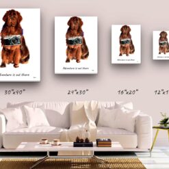 adventure is out there portrait canvas newfoundland size comparison