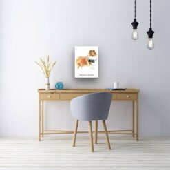 Adventure is out there Rough Collie dog canvas print illustration. Pre-stretched wall art ready to hang 10 adventure is out there portrait canvas rough collie 12x16 office